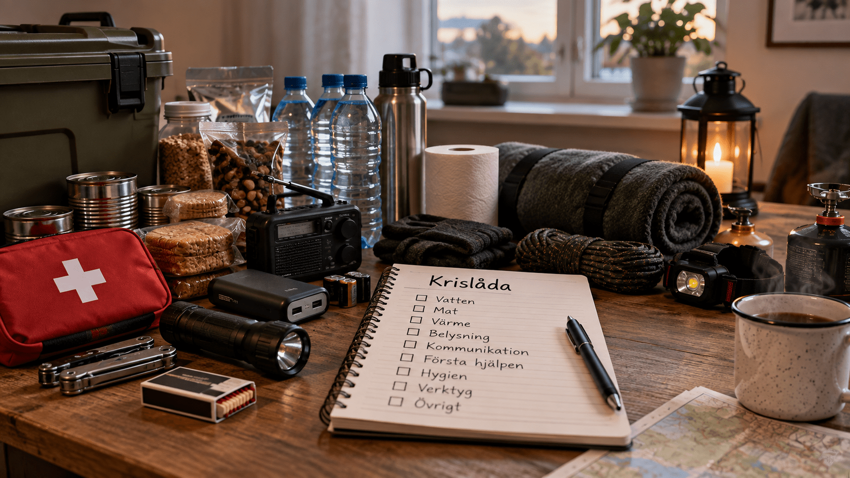 Krislåda – checklista på vad du behöver ha hemma