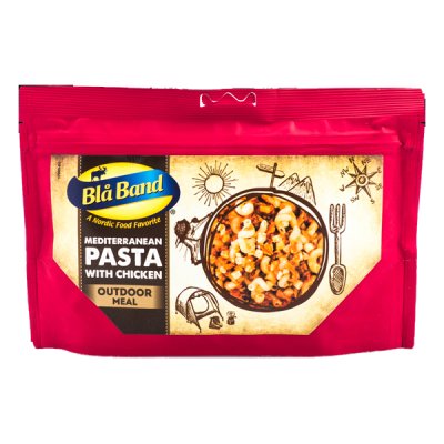 Blå Band | Mediterrane Pasta mit Hühnchen | Gefriergetrocknete Lebensmittel | 151g