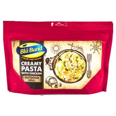Blå Band | Cremige Pasta mit Hühnchen | Gefriergetrocknete Lebensmittel | 149g