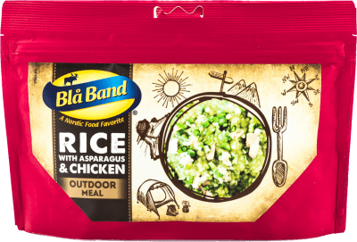 Blå Band | Reis mit Spargel und Huhn | Gefriergetrocknete Lebensmittel | 143g