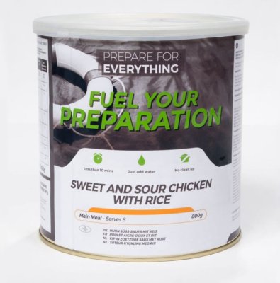 Fuel Your Preparation | Süß-saures Huhn mit Reis | Gefriergetrocknete Lebensmittel | 800g