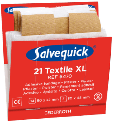 Cederroth Salvequick Textilpflaster XL 126 Stk