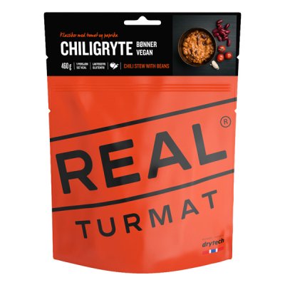 Real Turmat | Chili-Eintopf mit Bohnen | Gefriergetrocknete Lebensmittel | 132g