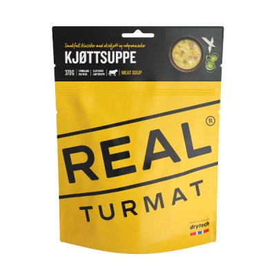Real Turmat | Fleischsuppe mit Rindfleisch | Gefriergetrocknete Lebensmittel | 55g