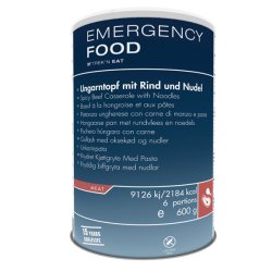Emergency Food | Würziges Rindfleisch mit Nudeln | Gefriergetrocknete Lebensmittel | 600g