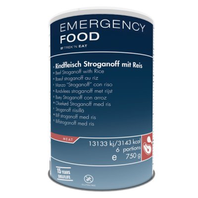 Emergency Food | Beef Stroganoff mit Reis | Gefriergetrocknete Lebensmittel | 750g