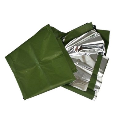 Emergency blanket Army green