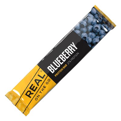 Real On The Go Blaubeer und Brombeer Proteinriegel | 40g