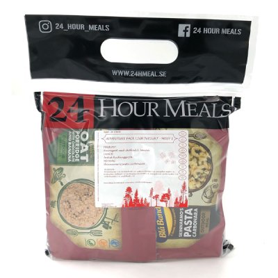 24 Hour Meals | Adventure Pack Leichtes Menü 1 | Gefriergetrocknete Lebensmittel | 900g