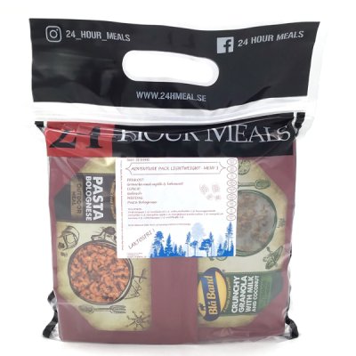 24 Hour Meals | Adventure pack Lightweight Meny 1 Lactos Free | Gefriergetrocknete Lebensmittel | 900g