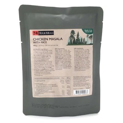 24 Hour Meals | Hühnchen Masala mit Reis | MRE | 400g