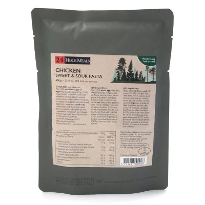 24 Hour Meals | Süß-saure Nudeln mit Hühnchen | MRE | 400g