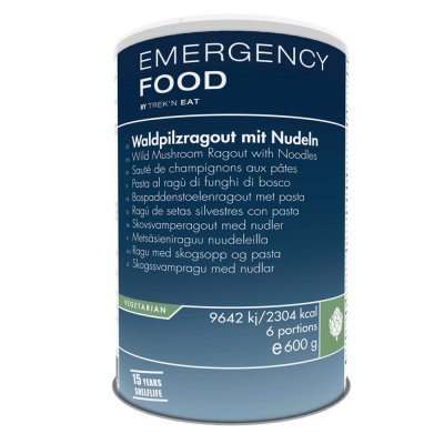 Emergency Food | Wildpilz-Ragout mit Nudeln | Gefriergetrocknete Lebensmittel | 600g