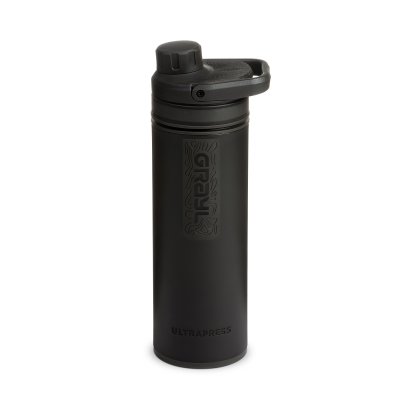 Grayl Ultrapress Purifier Flasche Covert Schwarz | Wasserfilter