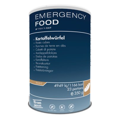 Emergency Food | Kartoffelwürfel | Gefriergetrocknete Lebensmittel | 400g