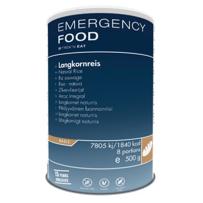 Emergency Food | Naturreis | Gefriergetrocknete Lebensmittel | 500g