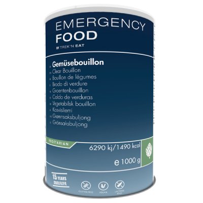 Emergency Food | klare Bouillon | Gefriergetrocknete Lebensmittel | 1000g
