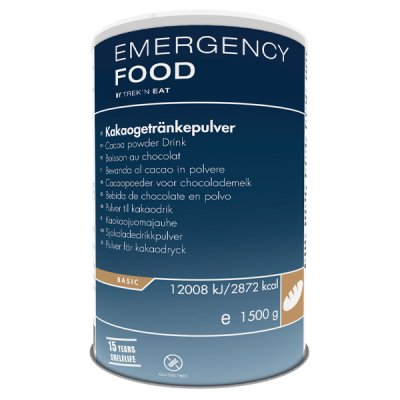 Notfallnahrung Kakaogetränk | Gefriergetrocknete Lebensmittel | 800g