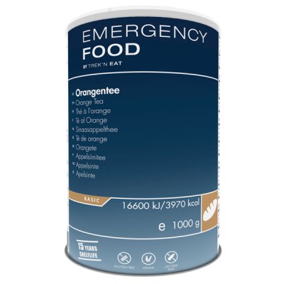 Notfallnahrung Orangentee | Gefriergetrocknete Lebensmittel | 1000g