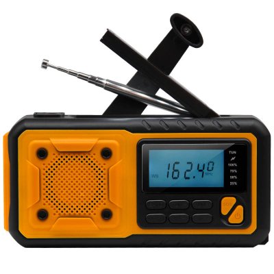 Kurbelradio SY-376 mit Solarzellen & 4000 mAh Powerbank