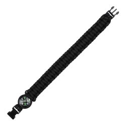 Paracord Kompass K2023 9 Zoll schwarz