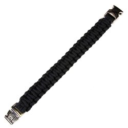 Paracord bracelet silver buckle K2139 9 inch