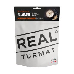 Real Turmat | Heidelbeer-Vanille-Müsli | Gefriergetrocknete Lebensmittel | 112g