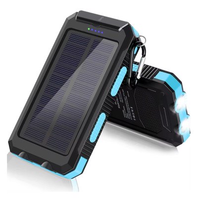 Powerbank 20 000mAh mit Solarzelle 2 x USB