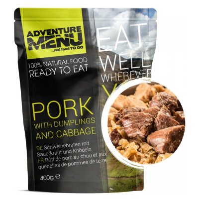 Adventure Menu | Schweinefleisch mit Knödeln und Kohl | MRE | 400g