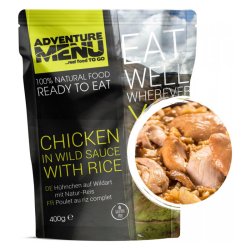 Adventure Menu | Hähnchen in Wildsauce und Reis | MRE | 400g