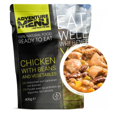 Adventure Menu | Hähnchen mit Bohnen und Gemüse | MRE | 400g