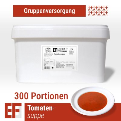Convar Notfallnahrung | Tomatensuppe | Gefriergetrocknete Lebensmittel | Mahlzeitenpaket | 6000g