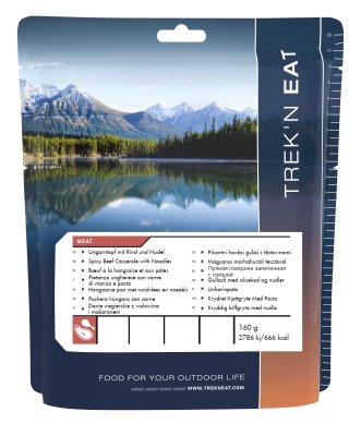 Trek`n Eat | Würziger Rindfleisch-Auflauf mit Nudeln | Gefriergetrocknete Lebensmittel | 160g