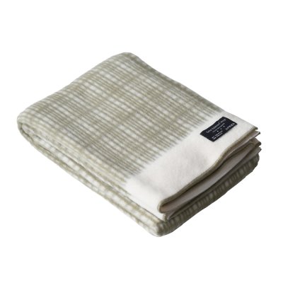 Kuschelige Lammwolldecke Beige