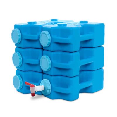 Sagan Life Aquabrick 6er-Pack & Wasserhahn| Wasserdose