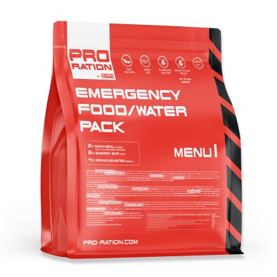 Pro Ration | Emergency Food/Water Pack Menu II | MRE | 2200g