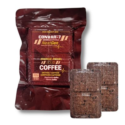 Convar Emergency Food | NextGen Energy Bar Solid Coffee 10 Jahre haltbar | 120g
