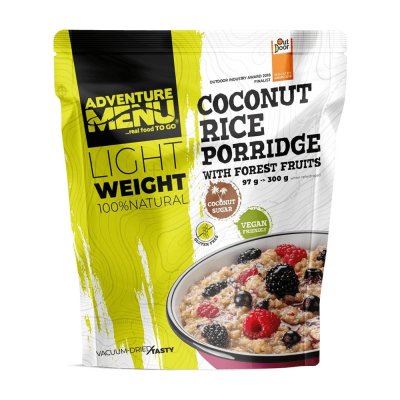 Adventure Menu | Lightweight Coconut Rice Porridge with Forrest Fruits | Gefriergetrocknete Lebensmittel