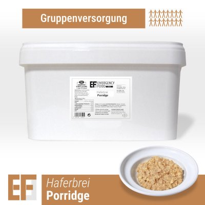 Convar Notfallnahrung | Haferflocken mit Apfel und Zimt | Gefriergetrocknete Nahrung | Mahlzeitenpaket | 4000g