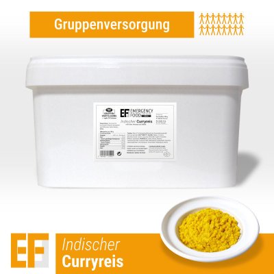Convar Notfallnahrung | Indisches Curry-Huhn | Gefriergetrocknete Nahrung | Mahlzeitenpaket | 5000g