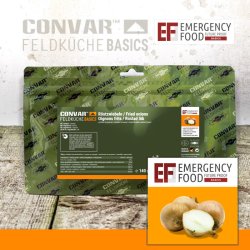 Convar Emergency Food | Zwiebeln gekörnt, geröstet | Gefriergetrocknete Lebensmittel | 140g