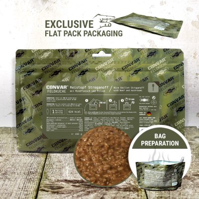 Convar Emergency Food | Reispfanne Stroganoff | 160g