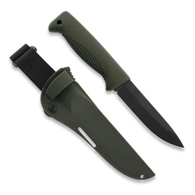 Peltonen M07 Ranger Puukko | PTFEschwarz | TPEgrün | Kompositgrün