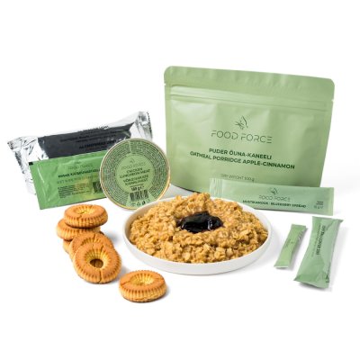 Food Force | Haferflocken-Apfel-Zimt-Brei Frühstücksration | Gefriergetrocknete Lebensmittel | 377g
