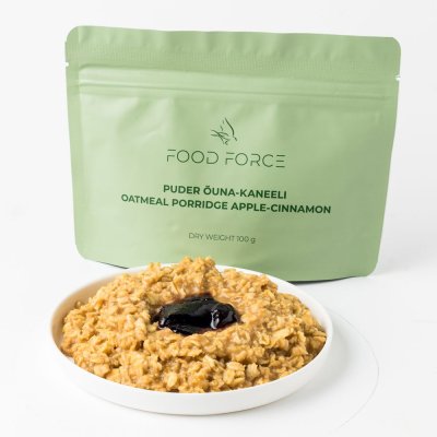 Food Force | Haferflockenbrei Apfel- Zimt | Gefriergetrocknete Lebensmittel | 100g