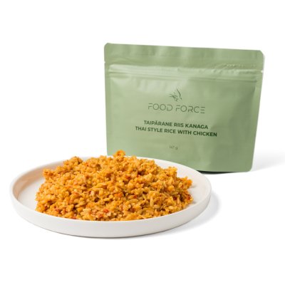 Food Force | Thai Style Reis mit Huhn | Gefriergetrocknete Lebensmittel | 147g
