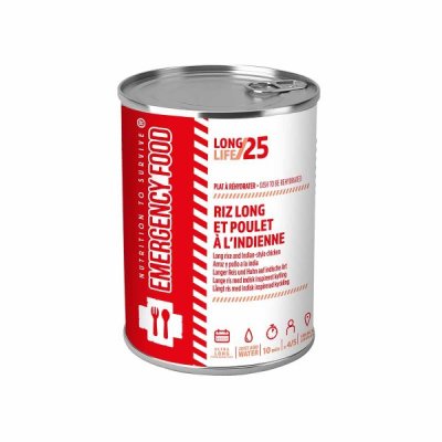 NTS Emergency Food | Langer Reis und Huhn nach indischer Art | Gefriergetrocknete Lebensmittel | 1800g