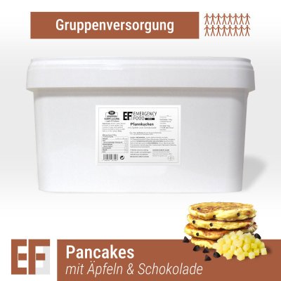 Convar Emergency Food | Pfannkuchen mit Äpfeln und Schokolade | Gefriergetrocknete Lebensmittel | 5500g