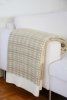 Kuschelige Lammwolldecke Beige