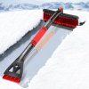 Teleskopischer Eiskratzer mit Schneebürste